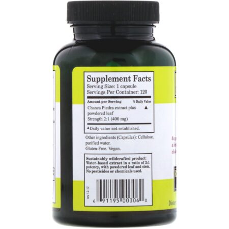 Whole World Botanicals, Quebra-pedra Real, Suporte para Rins e Bexiga, 400 mg, 120 Cápsulas Vegetarianas - Image 2