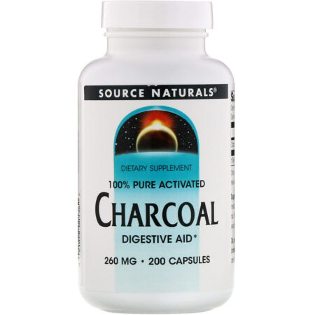 Source Naturals, Carvão, 260 mg, 200 Cápsulas