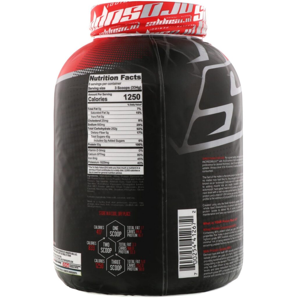 ProSupps, Incredibulk, Chocolate Fudge Cake, 6.0 lb (2722 g) - Imagem 2