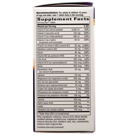 Abkit, Alpha Betic, Multivitamínico, 30 Comprimidos - Image 2