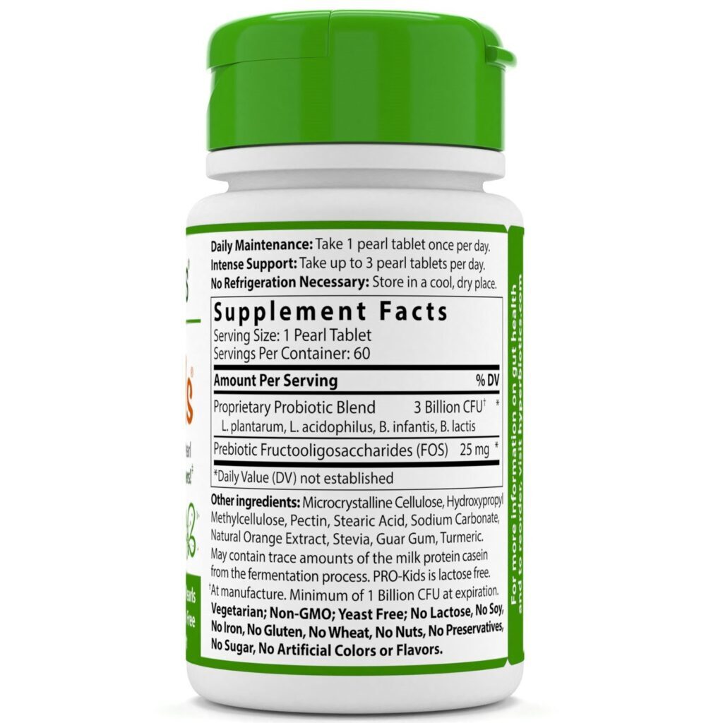Hyperbiotics, PRO-Kids, Sem Açúcar, Laranja Picante, 60 Micropérolas - Imagem 2
