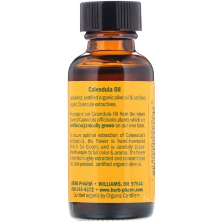 Herb Pharm, Óleo de Calêndula, 1 fl oz (30 ml) - Image 2