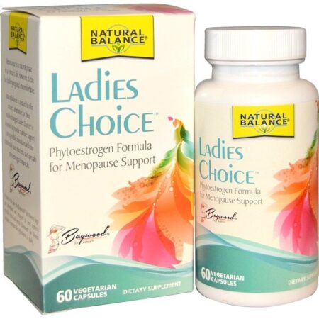 Natural Balance, Ladies Choice, Fórmula de Fitoestrogênio para Suporte à Menopausa, 60 Comprimidos Vegetarianos