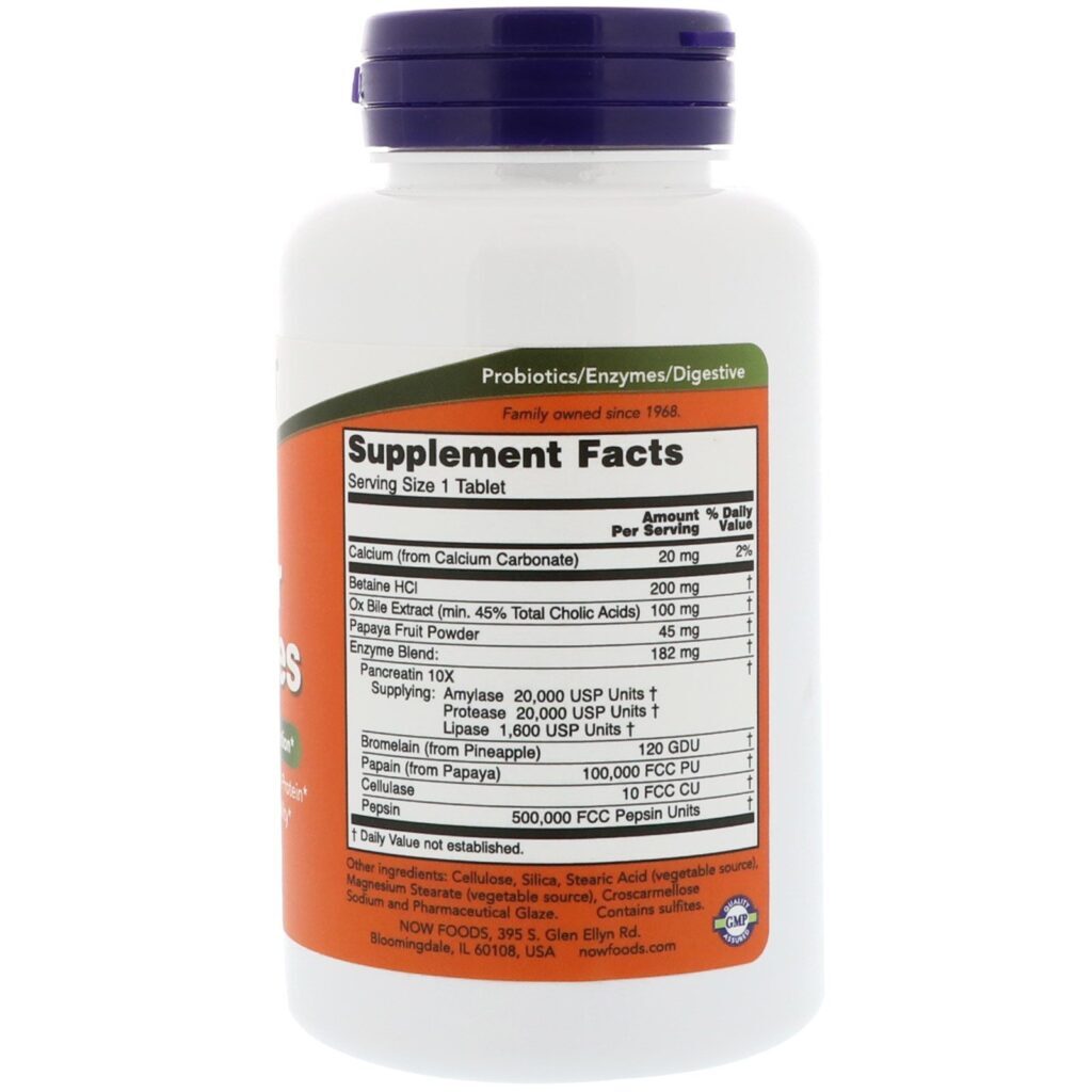Now Foods, Super Enzimas, 90 Comprimidos - Imagem 2