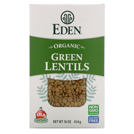 Eden Foods, Orgânica, Lentilha Verde, 454 g (16 oz)