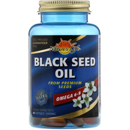 Nature's Life, Óleo de Cominho Preto, 1.000 mg, 90 Cápsulas Softgel