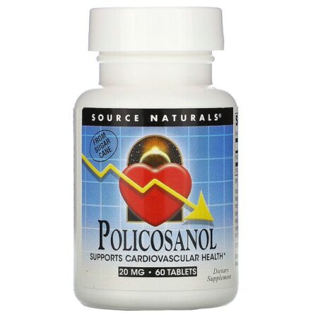 Source Naturals, Policosanol, 20 mg, 60 comprimidos