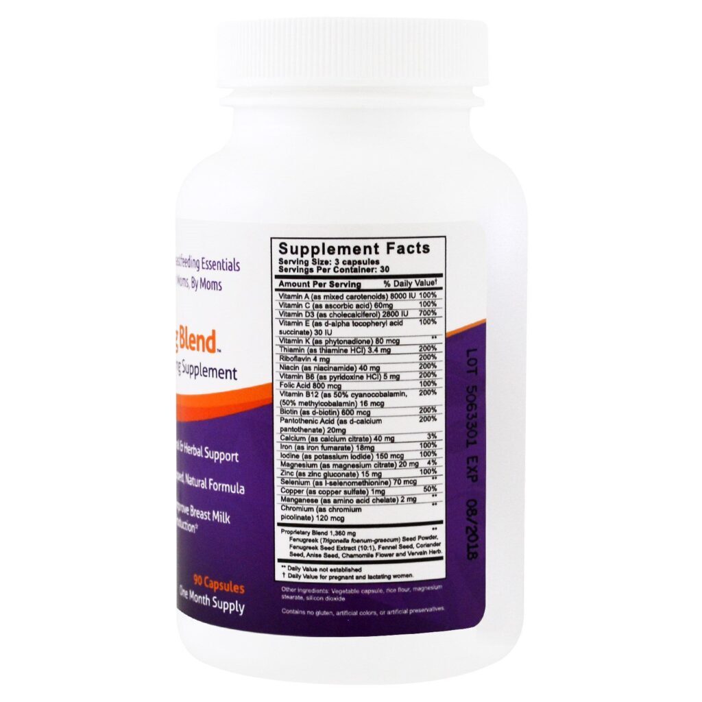 Fairhaven Health, Milkies, Suplemento para Amamentação, Mistura para Lactantes, 90 Cápsulas Vegetais - Imagem 2