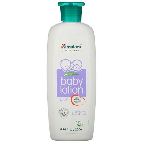 Himalaya, Loção para Bebês, Óleos de Amêndoa & Oliva, 200 ml