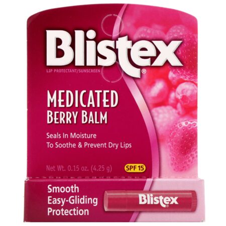 Blistex, Lip Protectant/Sunscreen, SPF 15, Medicated Berry Balm, .15 oz (4.25 g) - Image 2