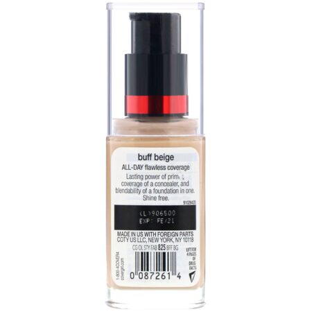 Covergirl, Outlast All-Day Stay Fabulous, Base 3 em 1, 825 Bege polido, 30 ml - Image 2