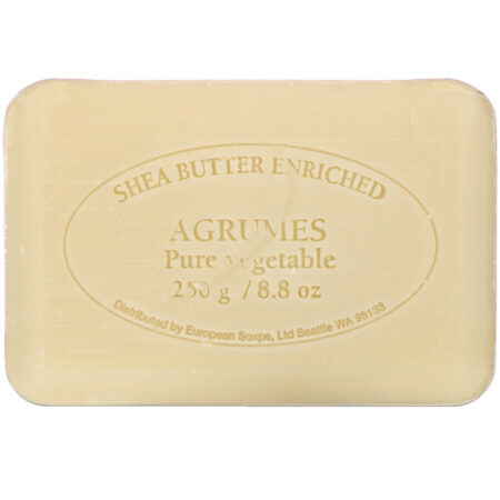 European Soaps, Pre de Provence, Bar Soap, Agrumes, 8.8 oz (250 g) - Image 2