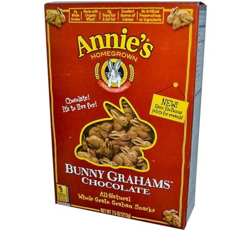 Annie's Homegrown, Coelhinho Grahams, Chocolate, 7.5 oz (213 g)