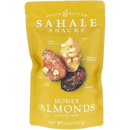 Sahale Snacks, Glazed Mix, Amêndoas com Mel, 113 g (4 oz)