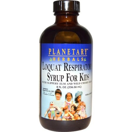 Planetary Herbals, Xarope respiratório de Nespereira para crianças, 8 fl oz 236.56 (ml)