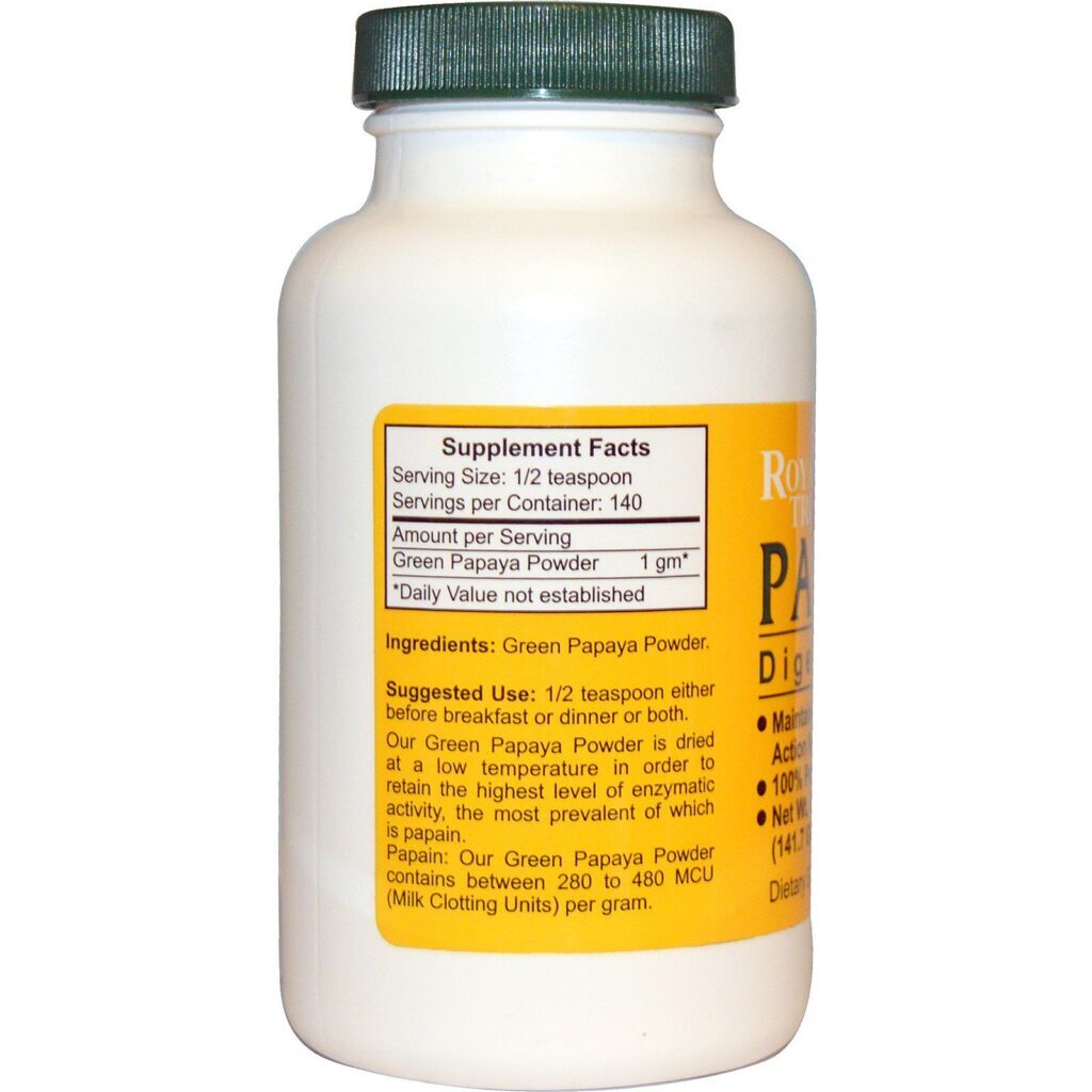 Royal Tropics, The Original Green Papaya, Auxílio Digestivo, 141,6 g (5 oz) - Imagem 2