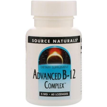 Source Naturals, Complexo Avançado de B-12, 5 mg, 60 Pastilhas