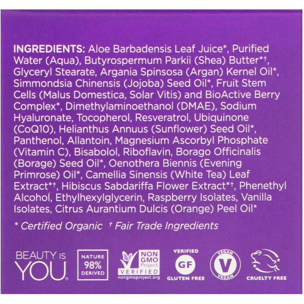 Andalou Naturals, Creme Lift & Firmeza, DMAE Hialurônico, 1,7 fl oz (50 ml) - Imagem 3