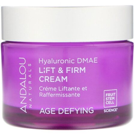 Andalou Naturals, Creme Lift & Firmeza, DMAE Hialurônico, 1,7 fl oz (50 ml)