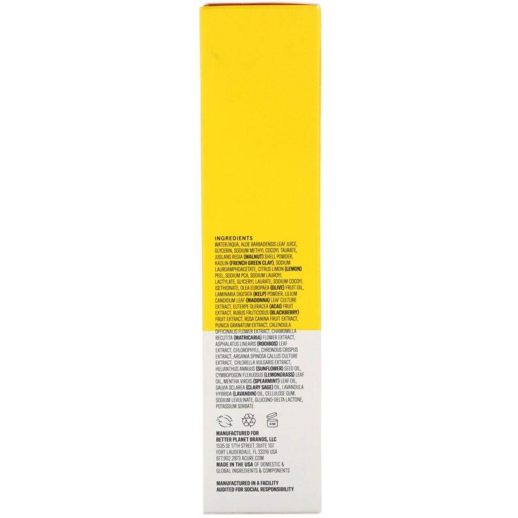 Acure, Esfoliante Facial Iluminador, 118 ml (4 fl oz) - Imagem 3