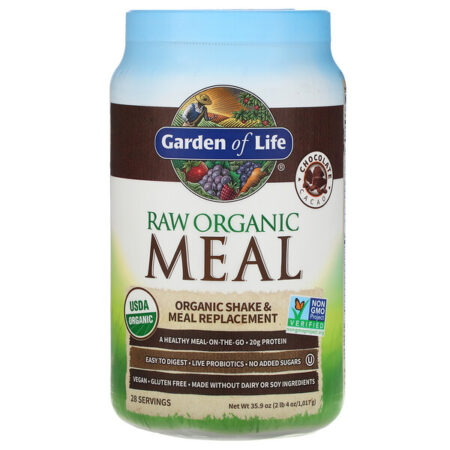 Garden of Life, RAW Organic Meal, Shake & Meal Replacement, Chocolate Cacao, 2 lb 4 oz (1,017 g)