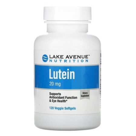 Lake Avenue Nutrition, Luteína, 20 mg, 120 Cápsulas Softgel Vegetais