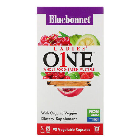 Bluebonnet Nutrition, Ladies' ONE, Whole Food-Based Multiple, 90 Vegetable Capsules