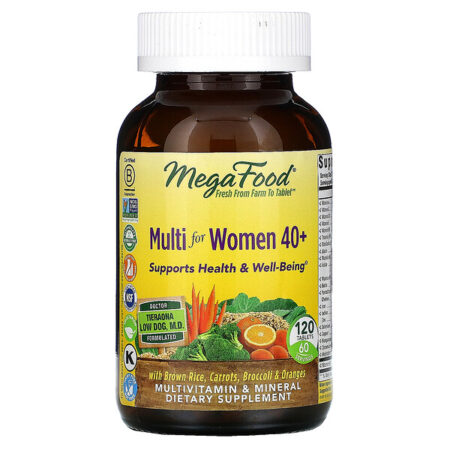 MegaFood, Multivitamínico para Mulheres Acima de 40 Anos, 120 Comprimidos