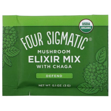 Four Sigmatic, Mushroom Elixir Mix with Chaga, 20 Packets, 0.1 oz (3 g) Each - Image 3