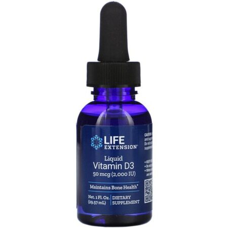 Life Extension, Vitamina D3 Líquida, 2000 UI, 29,57 ml (1 fl oz)