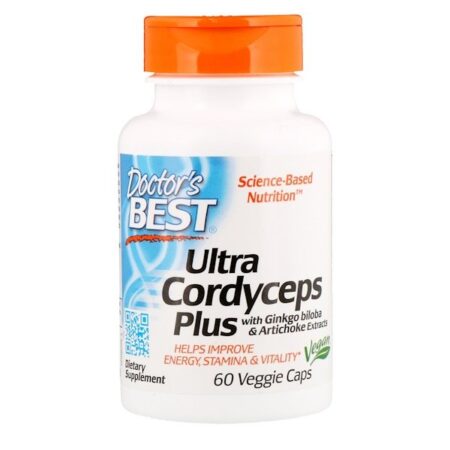 Doctor's Best, Ultra Cordyceps Plus, 60 Cápsulas Vegetais