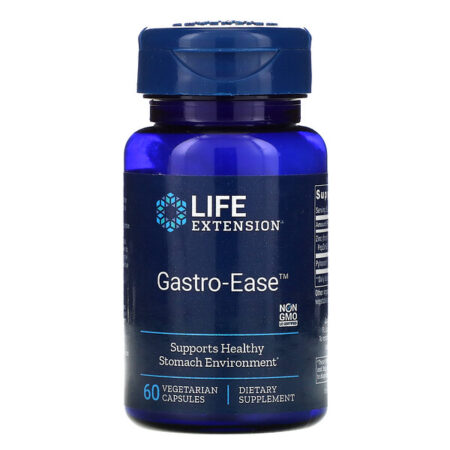 Life Extension, Gastro-Ease, 60 Cápsulas Vegetais