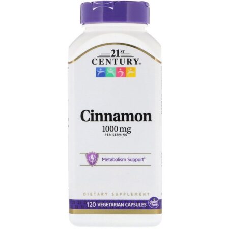 21st Century, Cinnamon, 1,000 mg, 120 Vegetarian Capsules