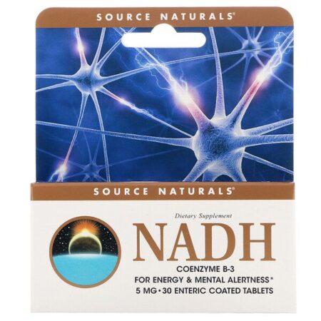 Source Naturals, NADH, Coenzima B-3, 5 mg, 30 Comprimidos