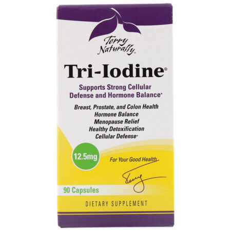 Terry Naturally, Tri-Iodine, 12,5 mg, 90 Cápsulas