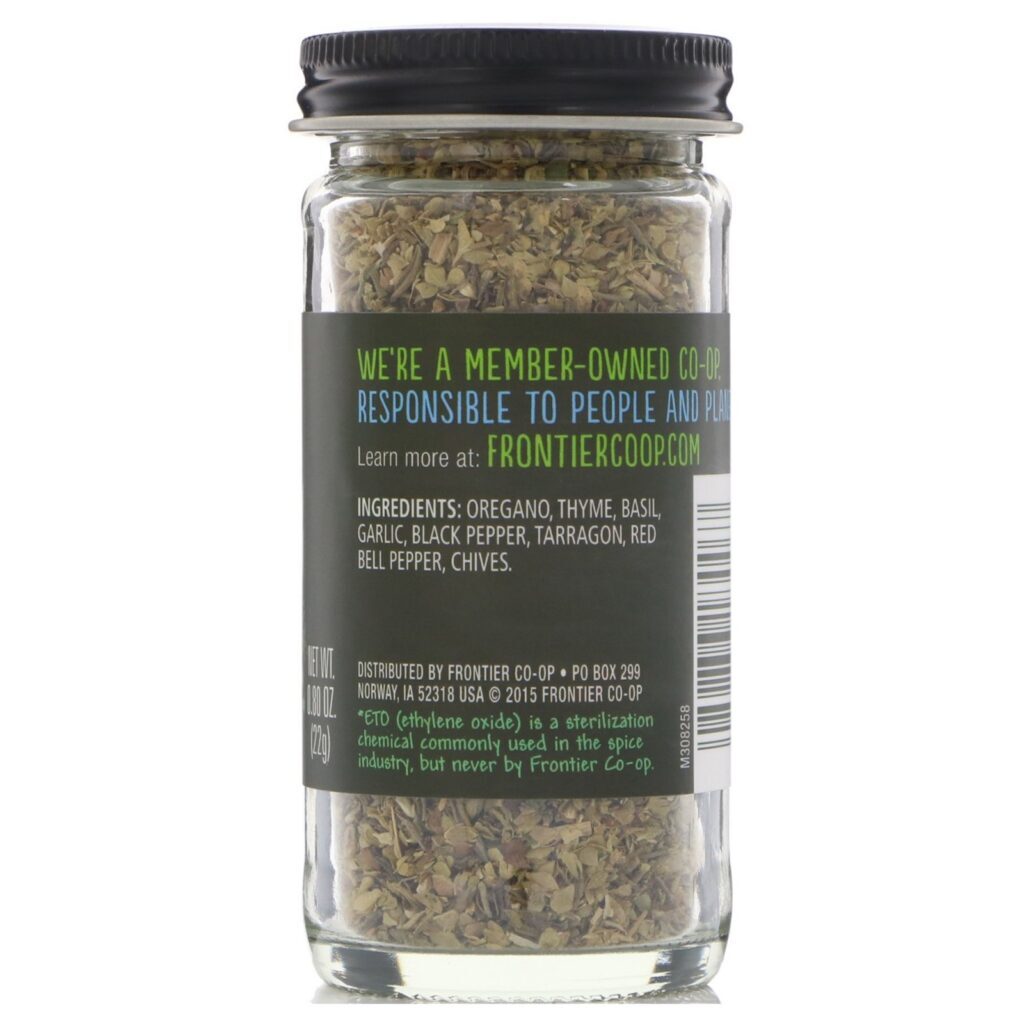 Frontier Natural Products, Herbs of Italy, Italian Blend of Aromatic Herbs, 0.80 oz (22 g) - Imagem 2