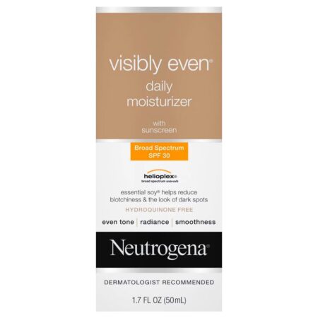 Neutrogena, Visibly Even ('Visivelmente uniforme'), hidratante diário com protetor solar, FPS 30, 1,7 fl oz (50 ml) - Image 2