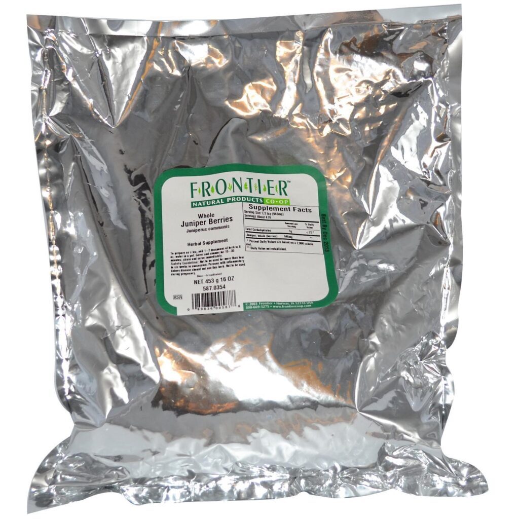 Frontier Natural Products, Frutos de Zimbro Inteiros, 16 oz (453 g) - Imagem 2