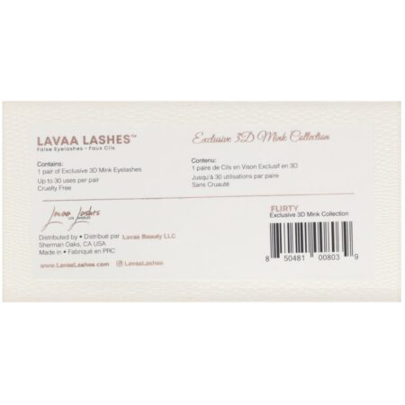 Lavaa Lashes, Ousada, Cílios postiços 3D de vison, 1 par - Image 2