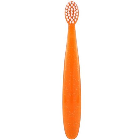 RADIUS, Totz Toothbrush, 18 + Months, Extra Soft, Orange Sparkle, 1 Toothbrush