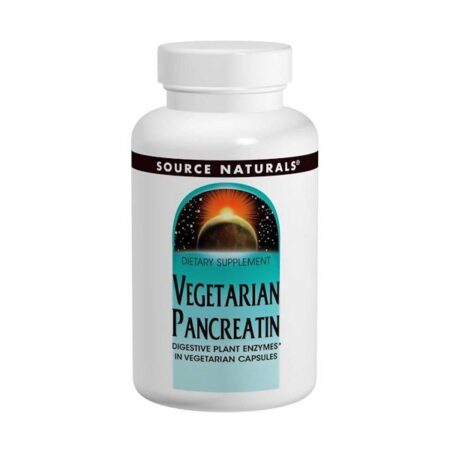 Source Naturals, Pancreatina vegetariana, 475 mg, 120 Cápsulas