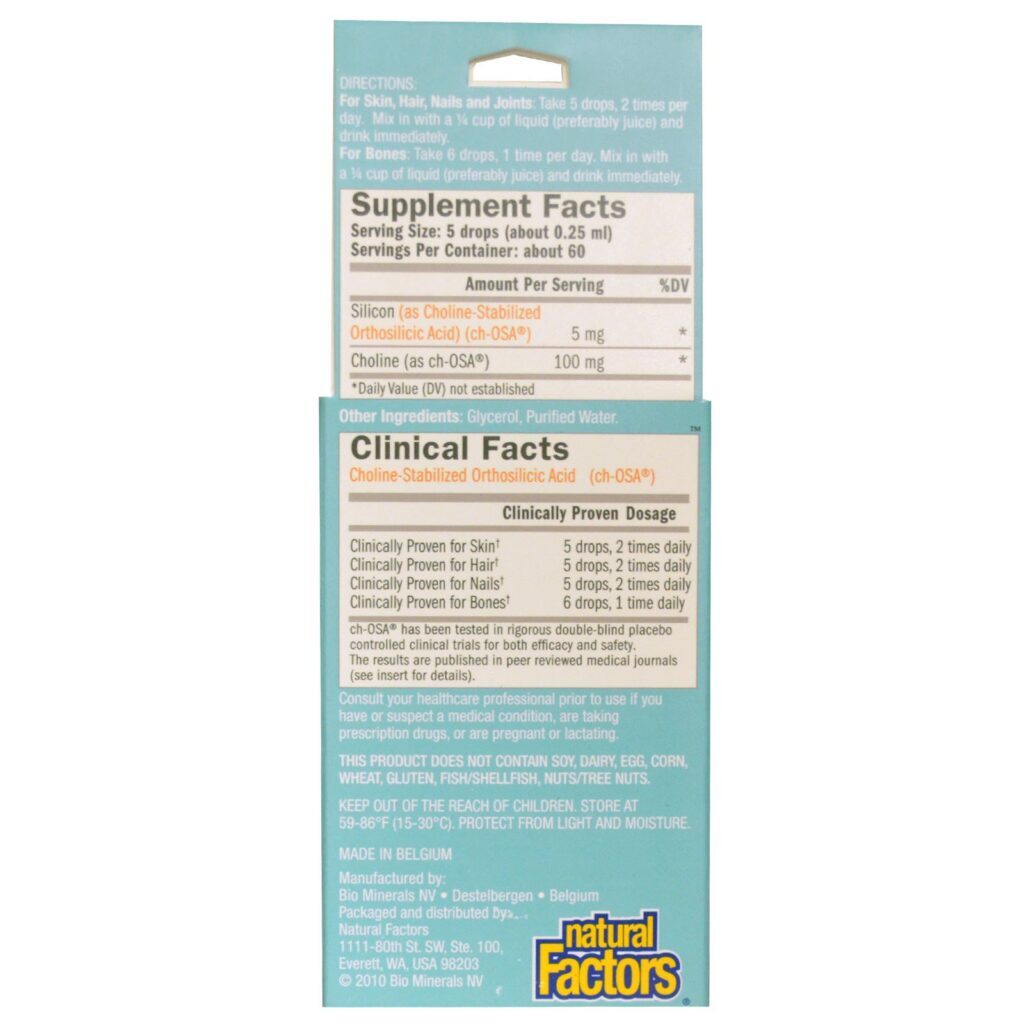 BioSil by Natural Factors, ch-OSA Advanced Collagen Generator, 0.5 fl oz (15 ml) - Imagem 2