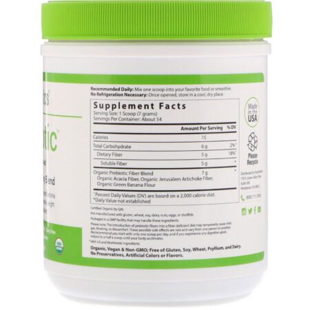 Hyperbiotics, Prebiótico, Composto Orgânico Exclusivo, 13,23 oz (375 g) - Image 2