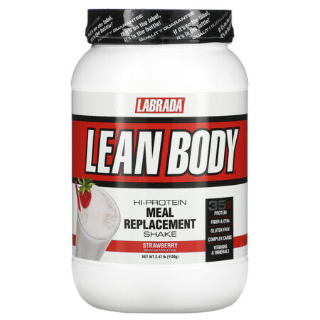 Labrada Nutrition, Lean Body, Shake para Substituição de uma Refeição, Morango, 2,47 lbs (1120 g)