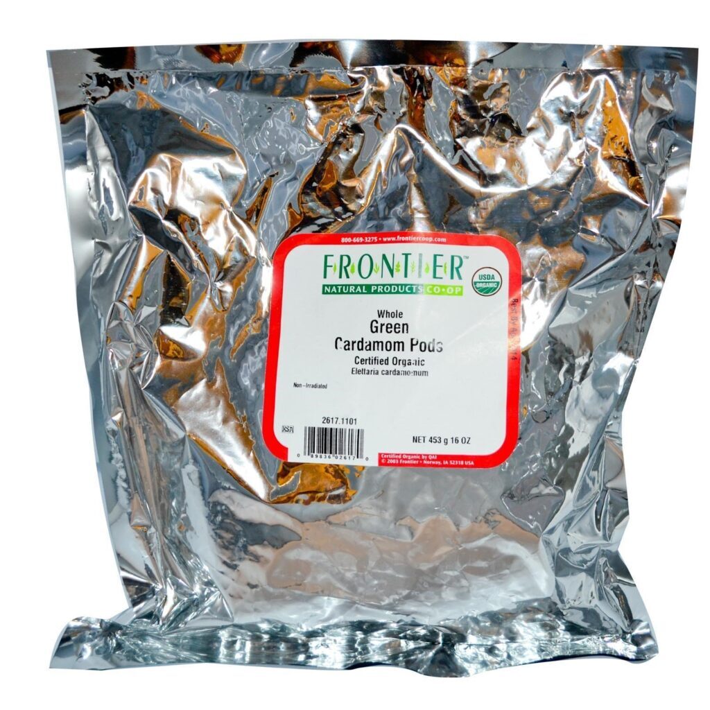 Frontier Natural Products, Vagens Orgânicas Inteiras de Cardamomo, 16 oz (453 g) - Imagem 2