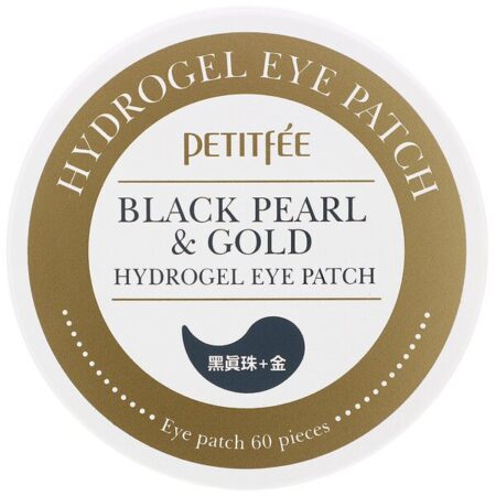 Petitfee, Black Pearl &amp; Gold Emplasto para Olhos Hidrogel, 60 Emplastos