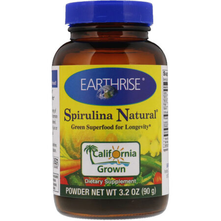 Earthrise, Pó Natural de Spirulina, 3,2 oz (90 g)