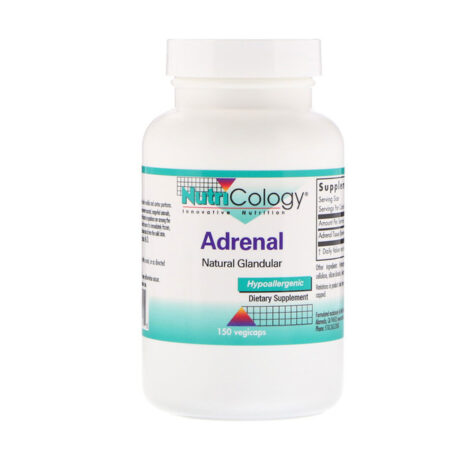 Nutricology, Adrenal, Natural Glandular, 150 Vegi Caps