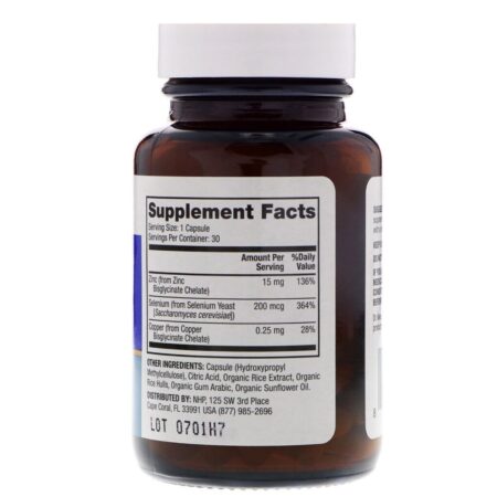 Dr. Mercola, Zinco com Selênio, 30 Cápsulas — foto 2