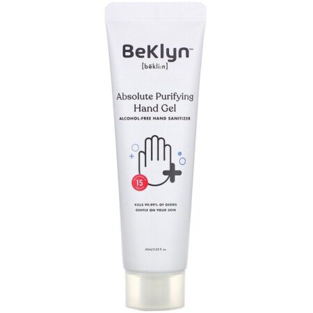 BeKLYN, Absolute Purifying Hand Gel, Alcohol-Free Hand Sanitizer, 2.02 fl oz (60 ml)